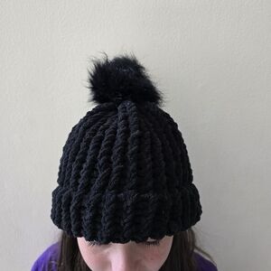 Black Kids Beanie New Accessory Hat Handmade